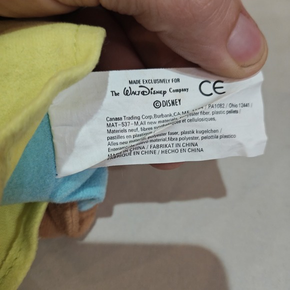 Disney Store Dopey Bean Bag Plush Dwarf 8" Snow White & Seven Dwarfs Doll Toy - Picture 3 of 3